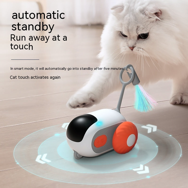 🚗 Smart Cat Car Toy – USB Rechargeable Interactive Toy for Cats & Small Dogs 🐱🐶