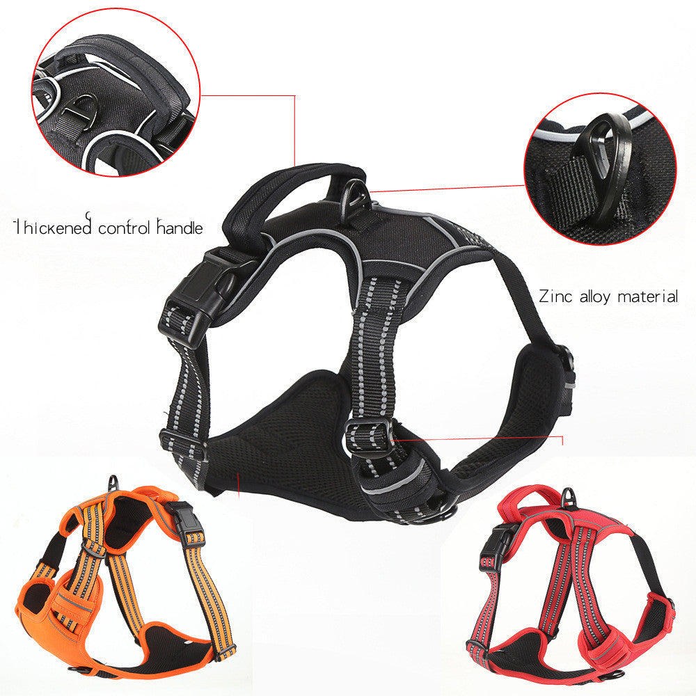 🐶 No-Pull Dog Harness – Breathable Reflective Pet Vest for Dogs 🐾