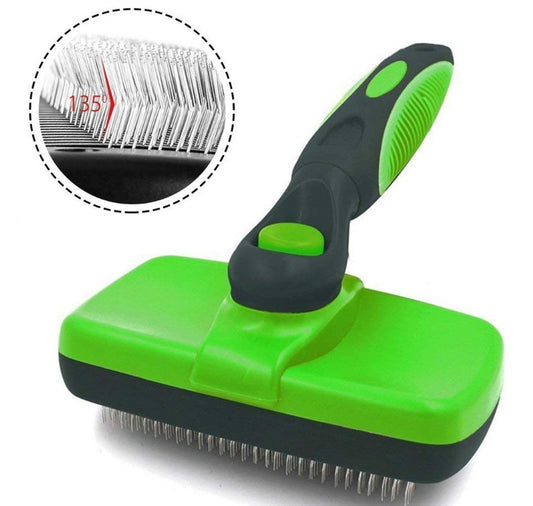 Pet Self-Cleaning Slicker Brush – Grooming Tool for Cats & Dogs