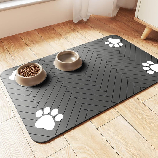 Milipet Diatomite Pet Feeding Mat - Absorbent Quick-Dry Surface