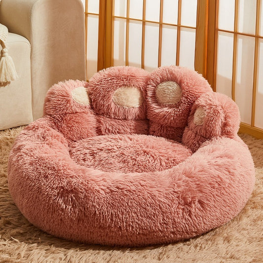 Warm Fleece-Lined Dog Bed – Cozy Kennel Mattress for Medium & Large Dogs