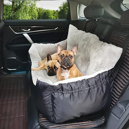 Car Pet Bed – Automobile Cushion & Travel Seat for Dogs, Soft & Comfortable