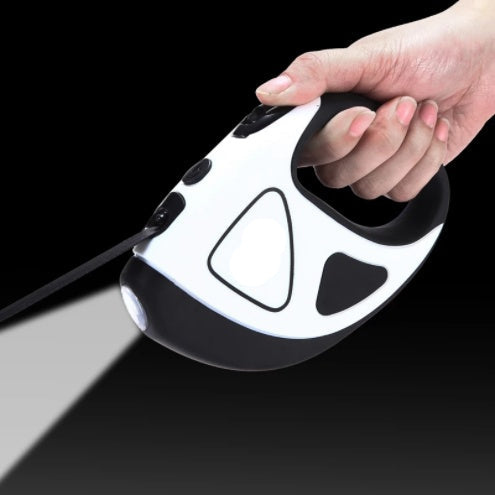 Retractable LED Dog Leash – Night Safe Pet Fiber Rope with 360° No-Tangle Design