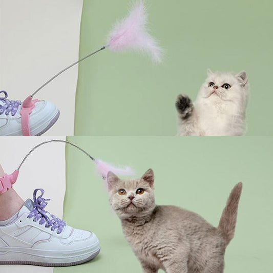 Lazy Feather Cat Stick – Funny Interactive Toy for Cats & Kittens