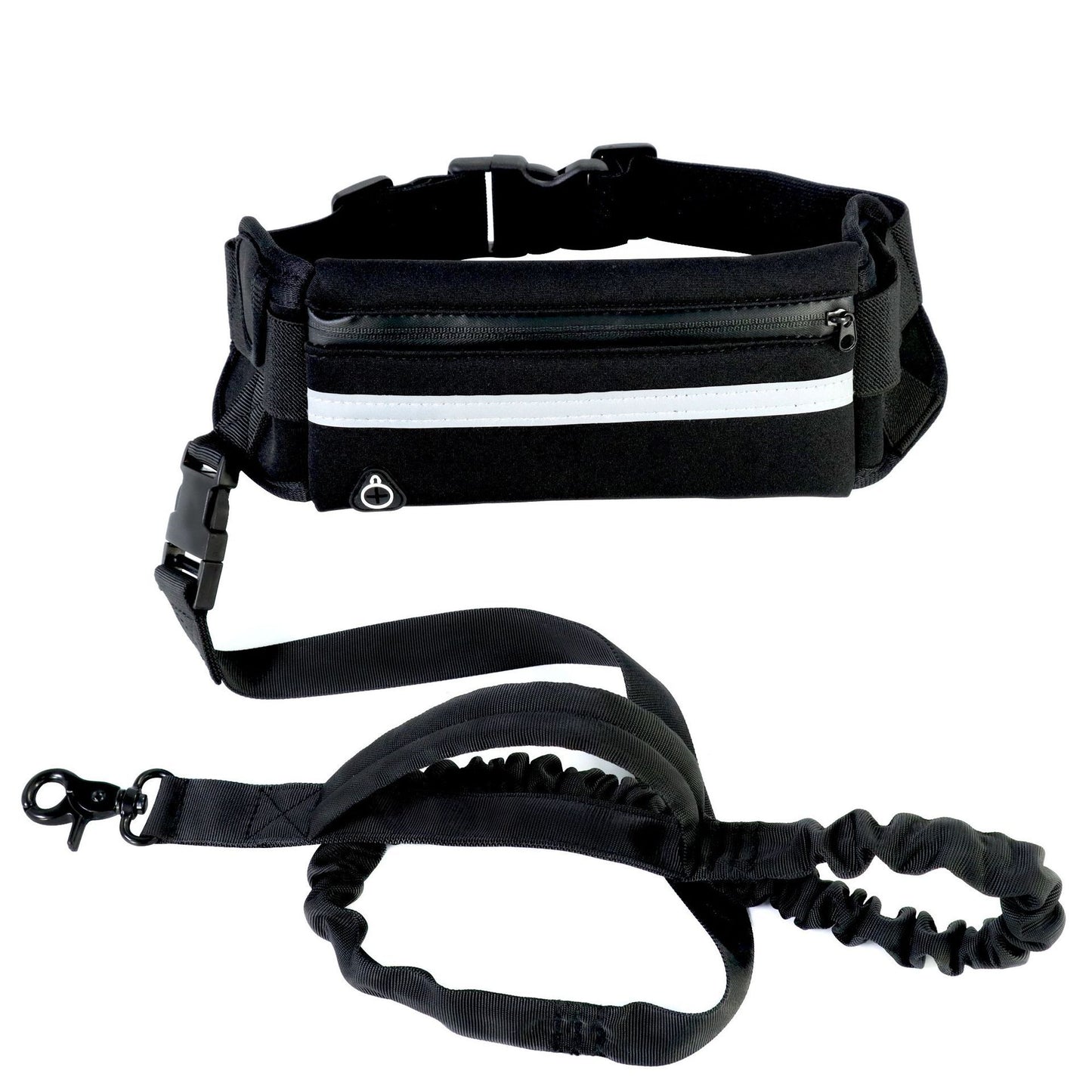🏃 Hands-Free Dog Leash – Training Belt with Bungee Leash, Phone Pocket & Bottle Holder 🐶
