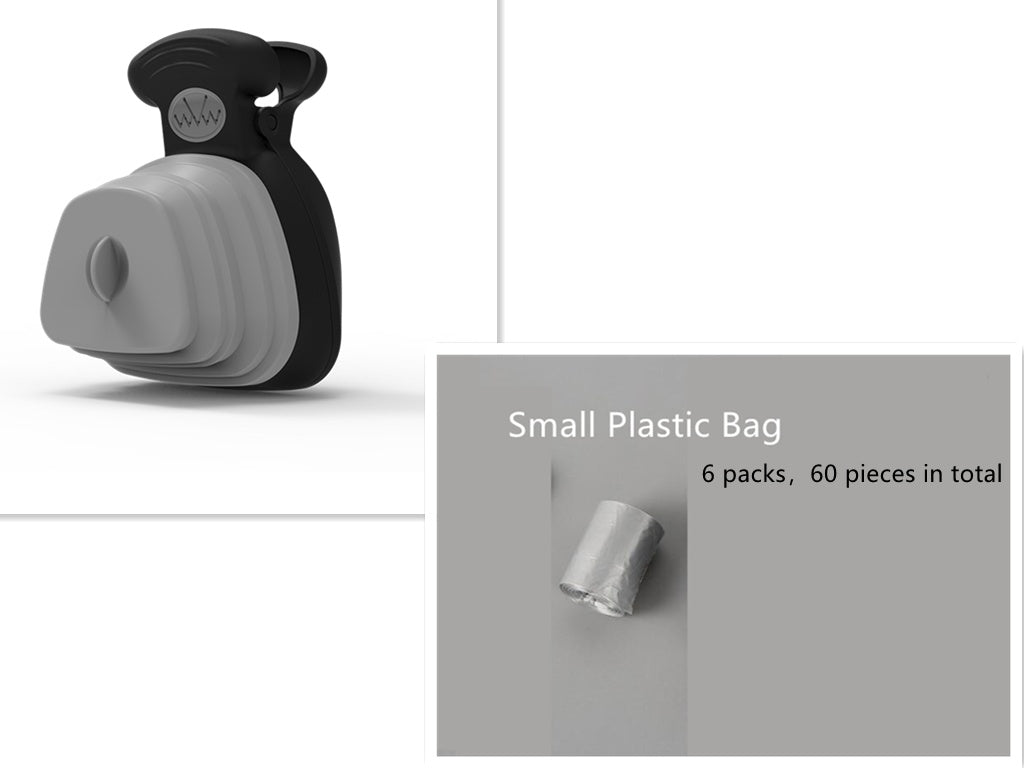 💩 Pet Dog Poop Bag Dispenser with Foldable Poop Scoop – Travel Cleaning Tool 🐶