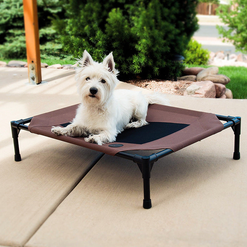 Milipet Elevated Outdoor Pet Bed - Breathable Oxford Cloth Cot