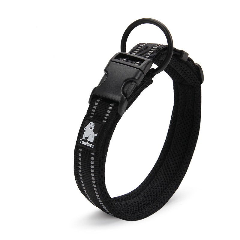 Milipet Reflective Padded Dog Collar - Breathable Mesh Comfort