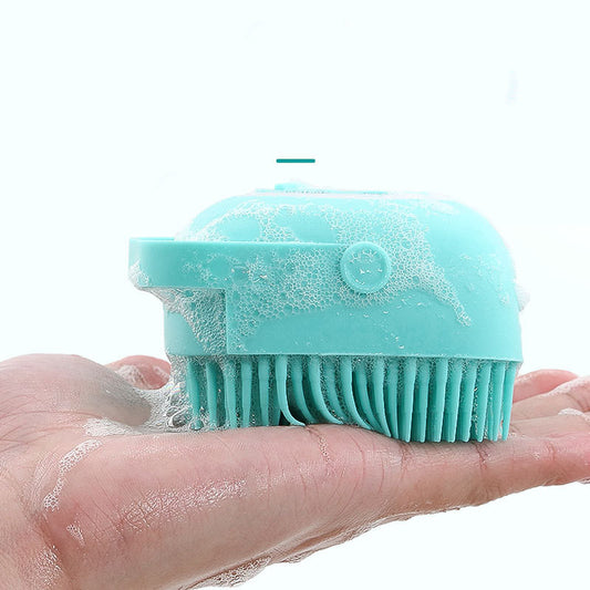 🐾 Pet Silicone Massage Bath Brush – Gentle Grooming & Bathing Tool for Dogs & Cats 🐶🐱