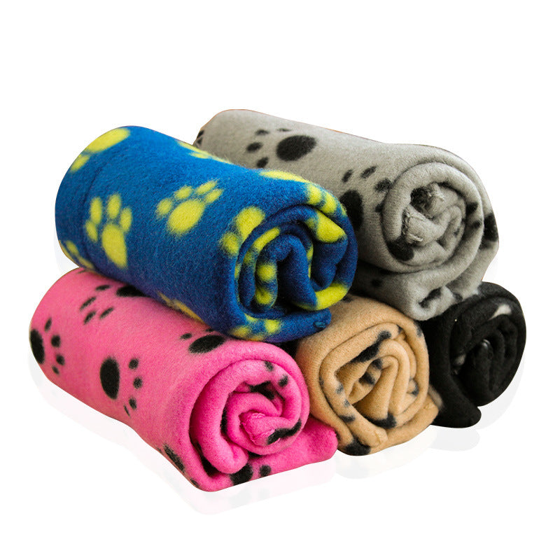 Milipet Paw Print Fleece Blanket - Soft Double-Sided Sleep Mat