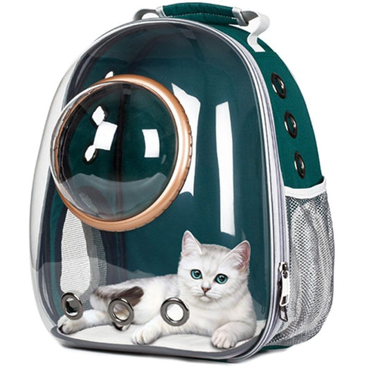 🐱 Transparent Cat Carrier Bag – Full-View Pet Space Backpack for Cats & Small Dogs