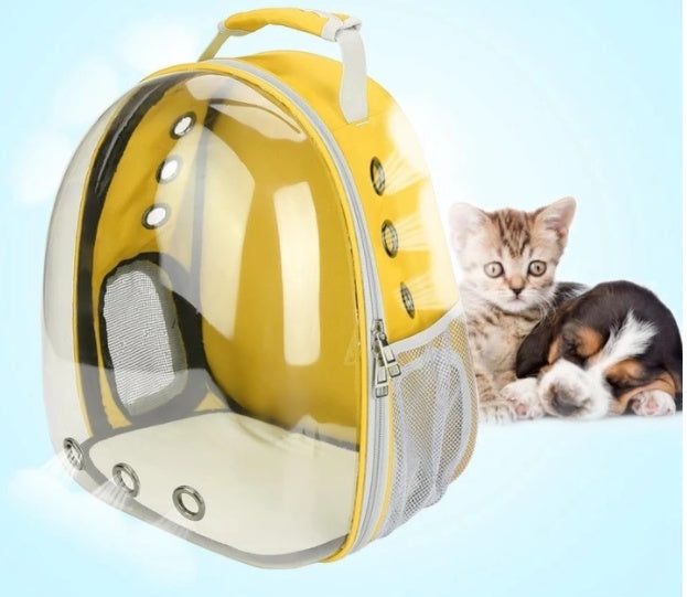 🐱 Transparent Cat Carrier Bag – Full-View Pet Space Backpack for Cats & Small Dogs