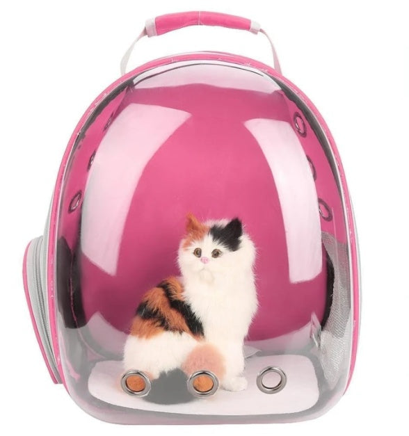 🐱 Transparent Cat Carrier Bag – Full-View Pet Space Backpack for Cats & Small Dogs