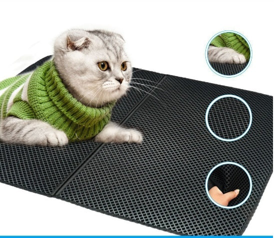 Milipet Double-Layer Cat Litter Mat - Waterproof Honeycomb Design