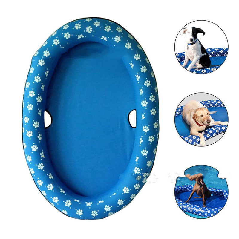 🏖️ Dog Swimming Pool – Inflatable Hammock & Floating Bed for Pets 🐶🐱