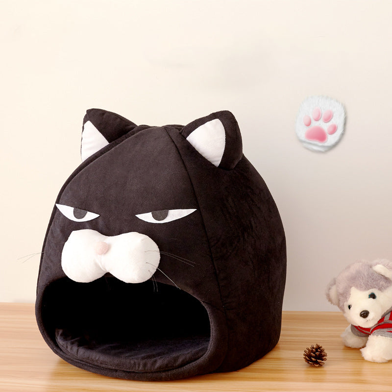 Milipet Cat House Bed - Breathable Plush Four-Season Sleeping Nest