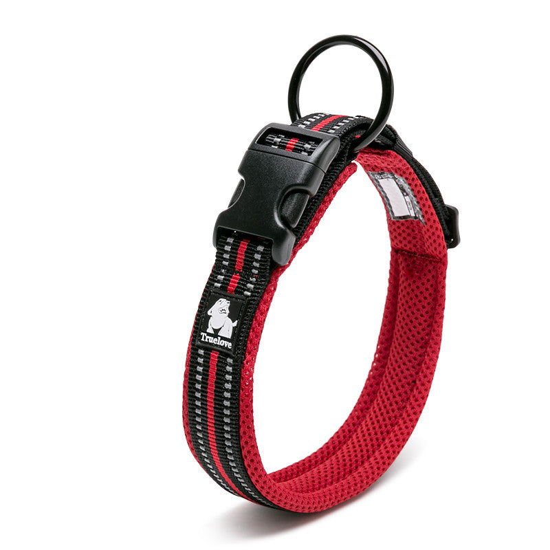Milipet Reflective Padded Dog Collar - Breathable Mesh Comfort