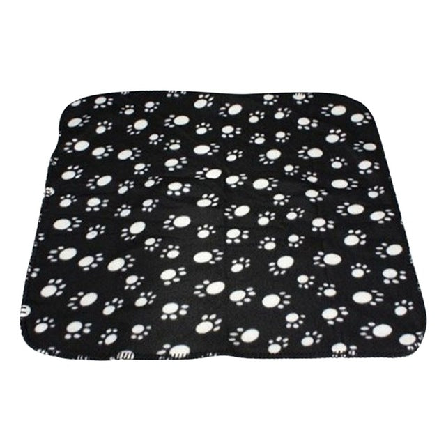 Milipet Paw Print Fleece Blanket - Soft Double-Sided Sleep Mat