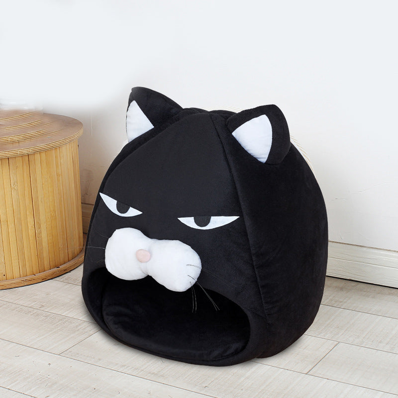 Milipet Cat House Bed - Breathable Plush Four-Season Sleeping Nest