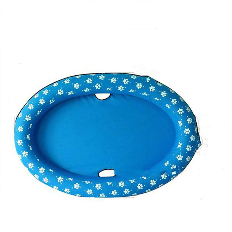🏖️ Dog Swimming Pool – Inflatable Hammock & Floating Bed for Pets 🐶🐱