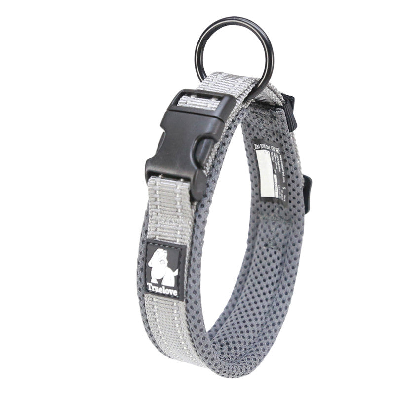 Milipet Reflective Padded Dog Collar - Breathable Mesh Comfort