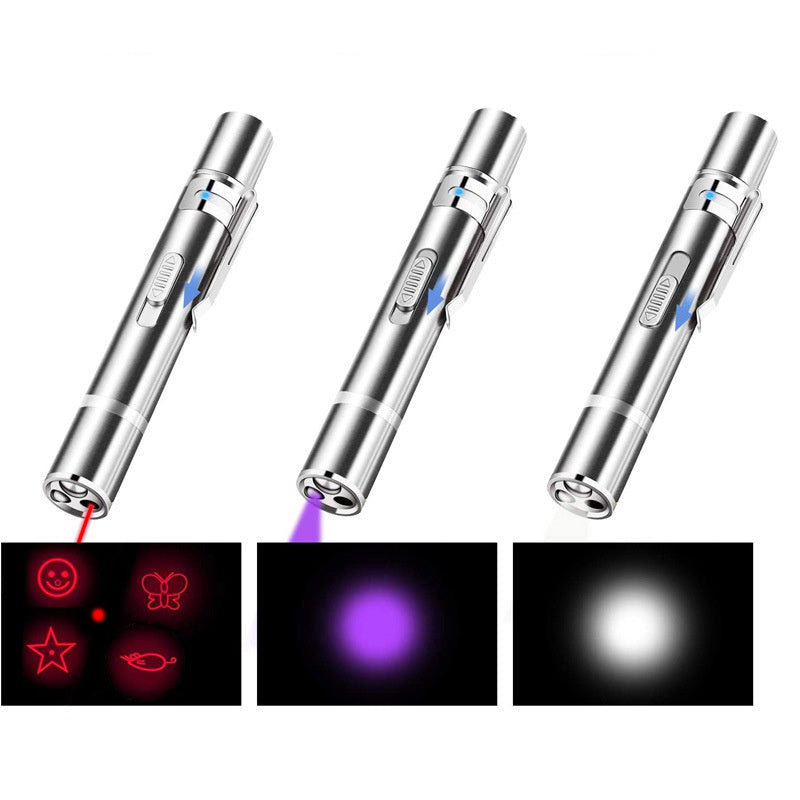 🔴 Laser Pointer Cat Toy – Red Dot LED Interactive Toy for Cats & Dogs, USB Rechargeable 🐱🐶