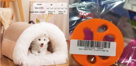 Milipet Portable Plush Pet Nest - Moisture-Proof Warm Indoor Bed