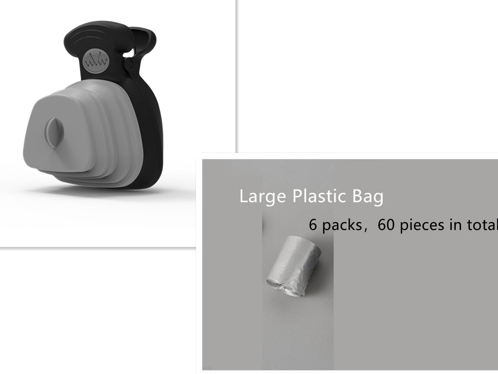 💩 Pet Dog Poop Bag Dispenser with Foldable Poop Scoop – Travel Cleaning Tool 🐶