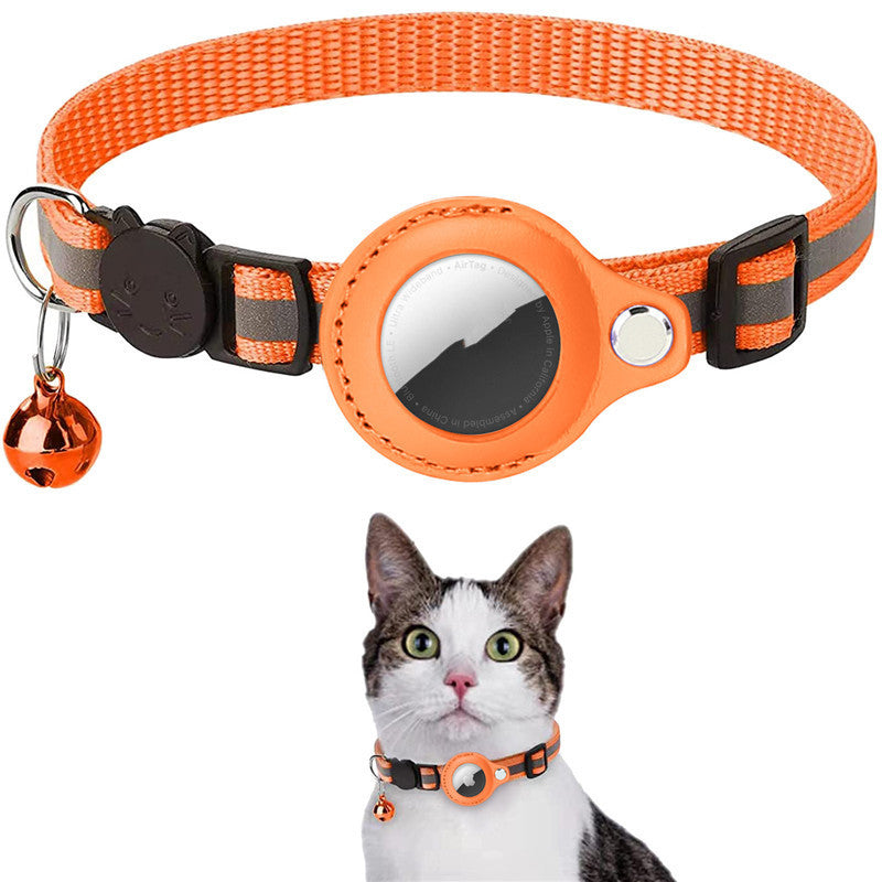 Milipet Reflective AirTag Pet Collar - Waterproof Nylon Protection