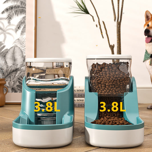 💧 Automatic Pet Water & Food Dispenser – Cat & Dog Feeder for Hassle-Free Feeding 🐶🐱