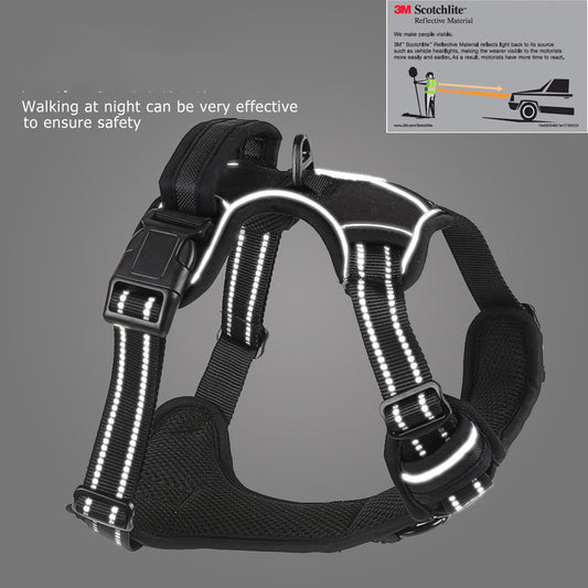 🐶 No-Pull Dog Harness – Breathable Reflective Pet Vest for Dogs 🐾