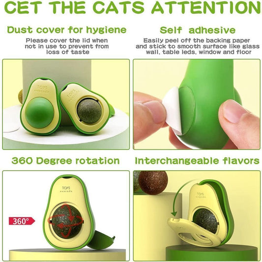 🍬 Catnip Ball – Edible Cat Treat & Interactive Toy for Cats 🐱