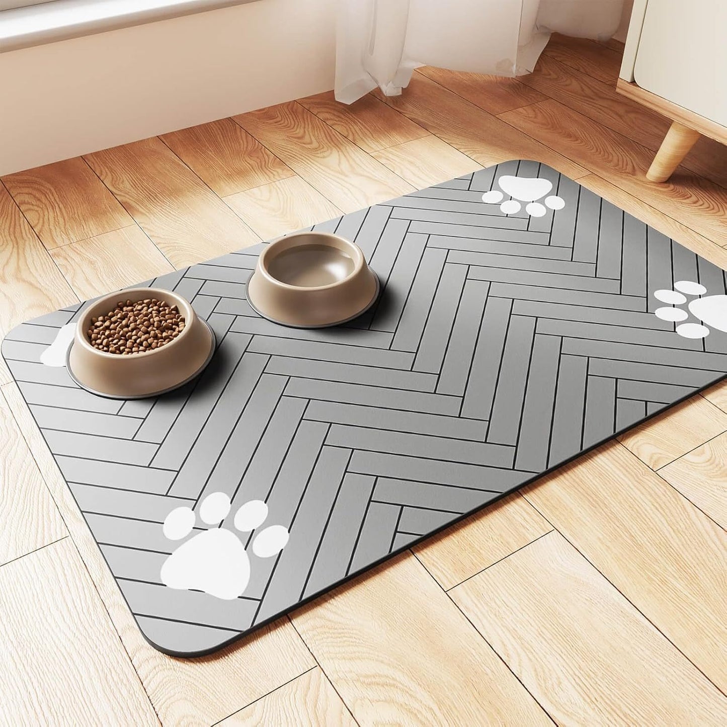 Milipet Diatomite Pet Feeding Mat - Absorbent Quick-Dry Surface
