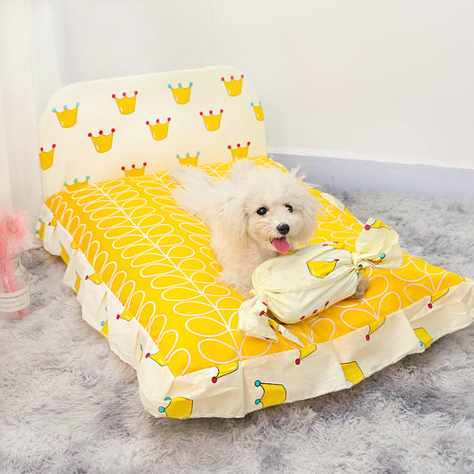 🐾 Teddy Small Dog Pet Bed – Cozy & Soft Bed for Small Dogs 🛏️