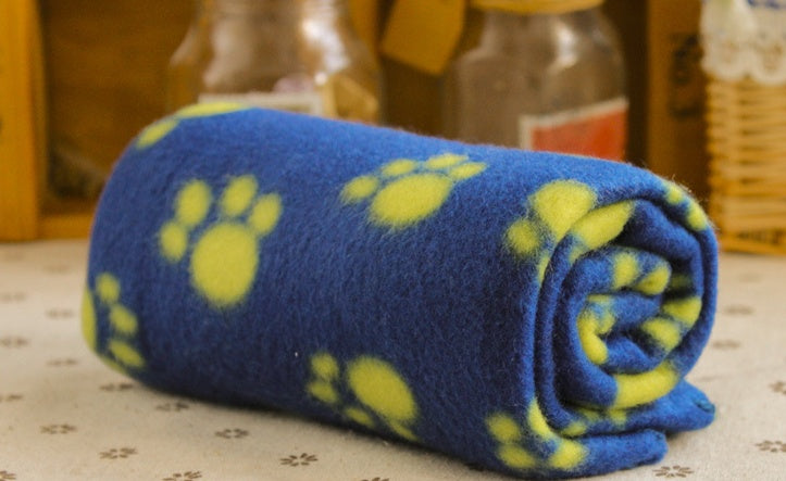 Milipet Paw Print Fleece Blanket - Soft Double-Sided Sleep Mat