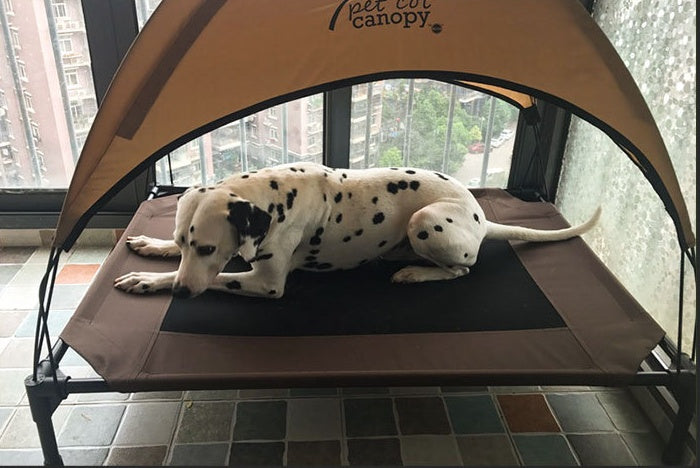 Milipet Elevated Outdoor Pet Bed - Breathable Oxford Cloth Cot