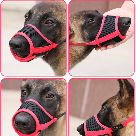 🐕 Adjustable Pet Mask – Comfortable No-Bite Muzzle for Dogs & Cats 🐶🐱