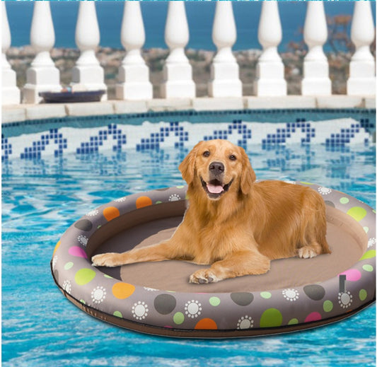 🏖️ Dog Swimming Pool – Inflatable Hammock & Floating Bed for Pets 🐶🐱