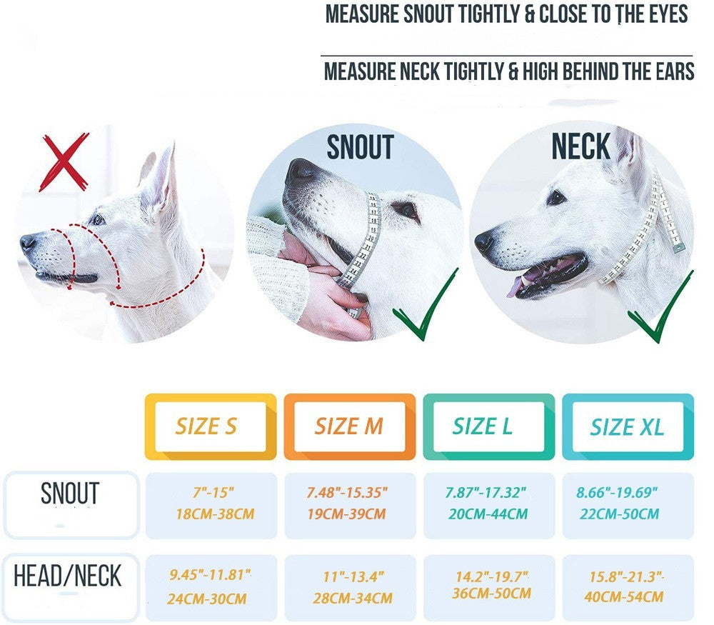 🐶 Nylon Dog Muzzle – Adjustable Rope Muzzle for Safe Pet Control 🐾