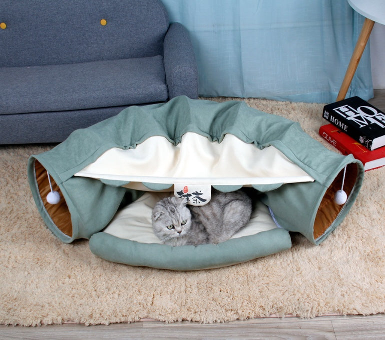 🐾 Pet Cat Tunnel – Collapsible Interactive Play Toy for Cats, Kittens, Rabbits & Ferrets