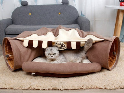 🐾 Pet Cat Tunnel – Collapsible Interactive Play Toy for Cats, Kittens, Rabbits & Ferrets