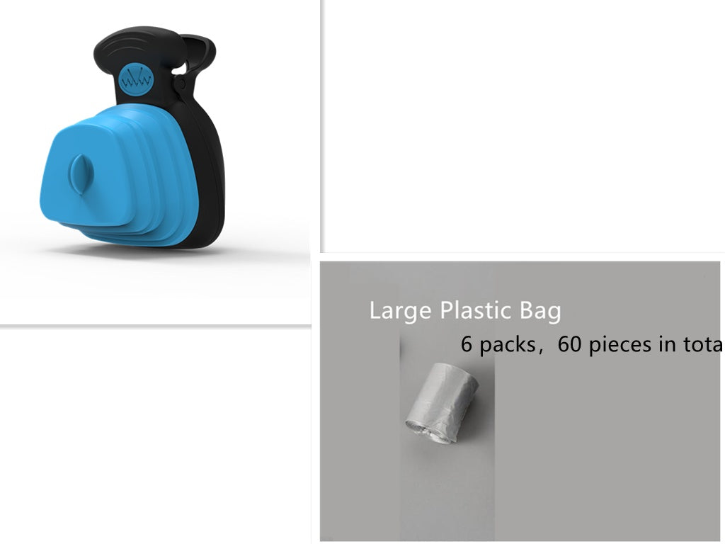 💩 Pet Dog Poop Bag Dispenser with Foldable Poop Scoop – Travel Cleaning Tool 🐶
