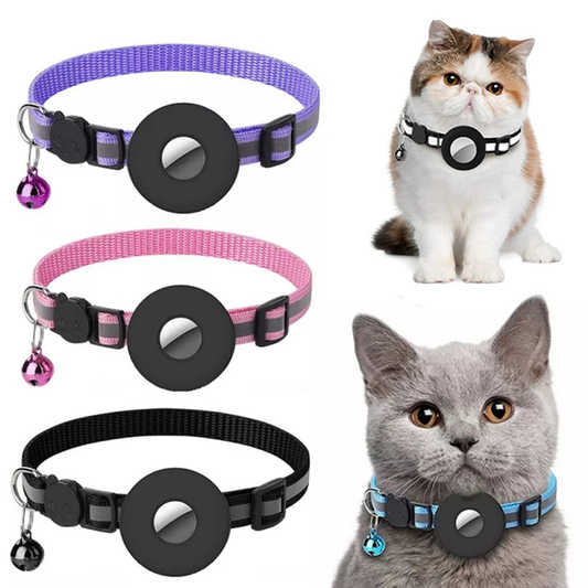 Milipet Reflective AirTag Pet Collar - Waterproof Nylon Protection