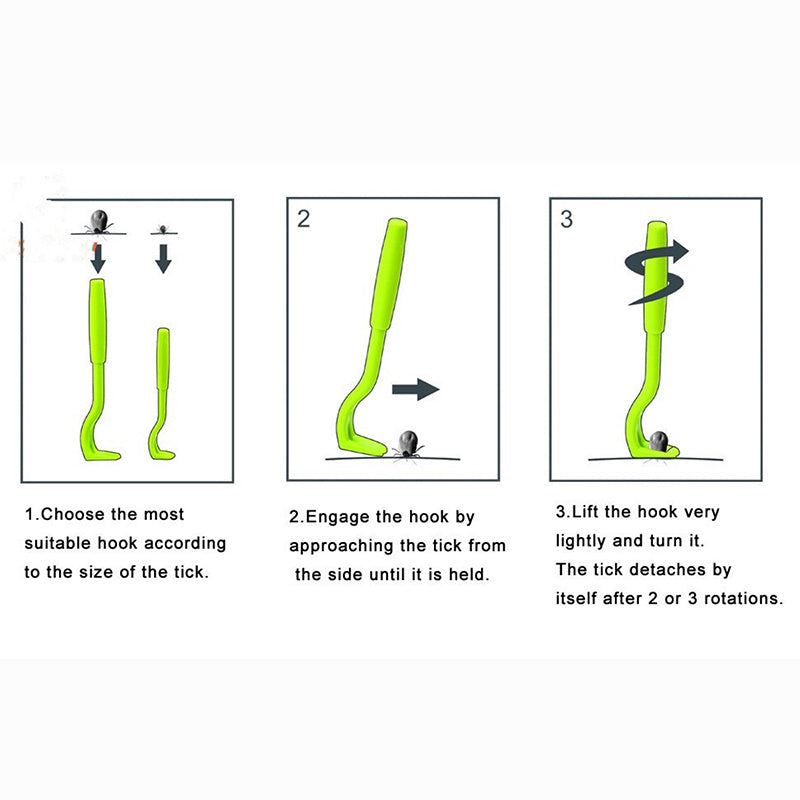 🪝 3pcs Dog Tick & Flea Removal Tools – Pet Grooming Kit for Dogs & Cats 🐶🐱