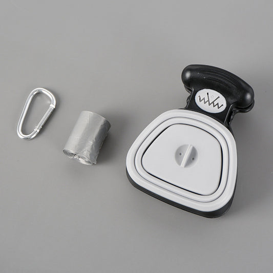 💩 Pet Dog Poop Bag Dispenser with Foldable Poop Scoop – Travel Cleaning Tool 🐶