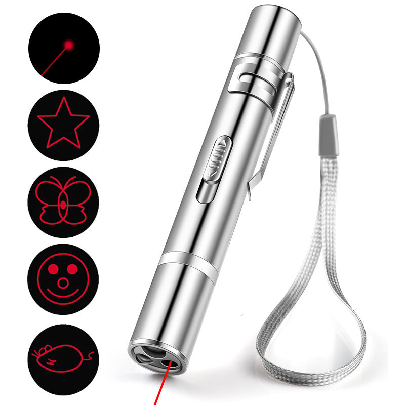 🔴 Laser Pointer Cat Toy – Red Dot LED Interactive Toy for Cats & Dogs, USB Rechargeable 🐱🐶