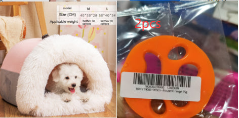 Milipet Portable Plush Pet Nest - Moisture-Proof Warm Indoor Bed