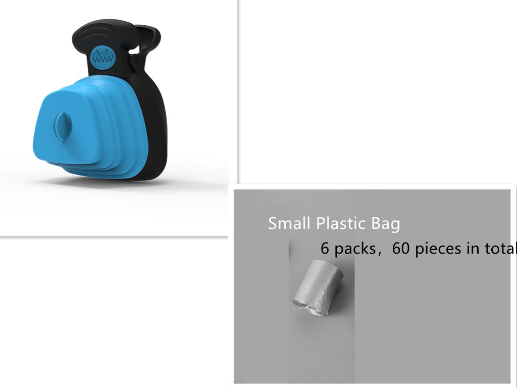 💩 Pet Dog Poop Bag Dispenser with Foldable Poop Scoop – Travel Cleaning Tool 🐶