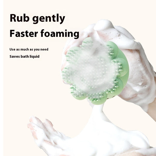 🛁 Pet Shower Brush – Silicone Bath & Massage Comb for Dogs & Cats 🐶🐱