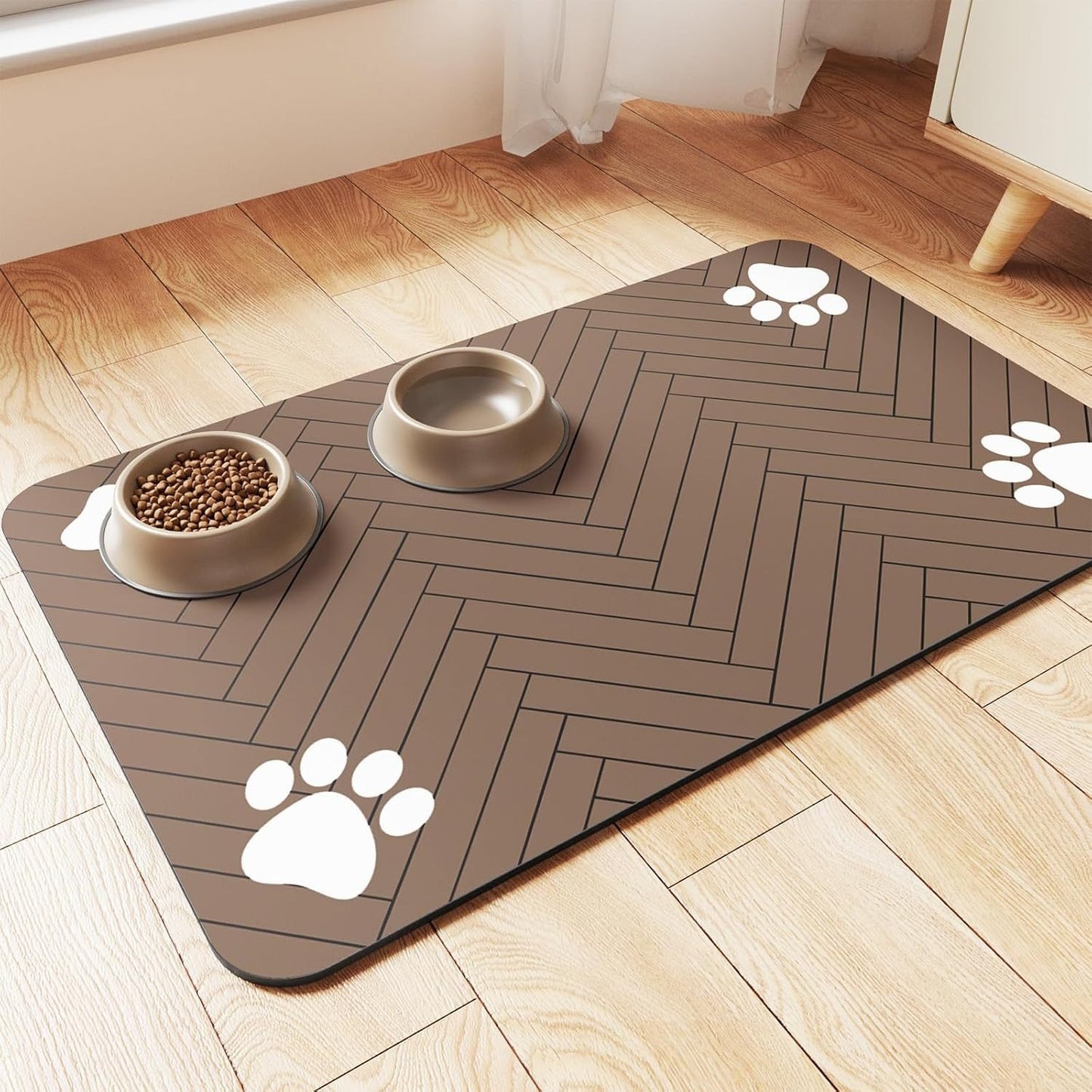 Milipet Diatomite Pet Feeding Mat - Absorbent Quick-Dry Surface